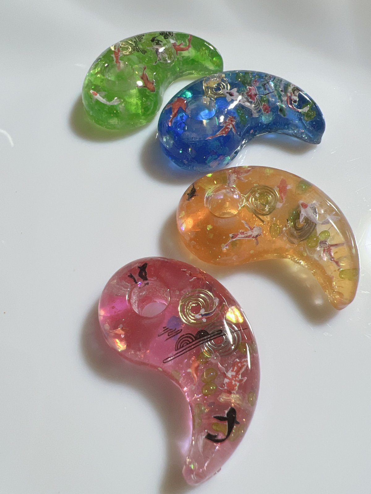 最強陰陽統合☯️勾玉(鯉ピンク) | 陰陽統合勾玉Connect Hearts