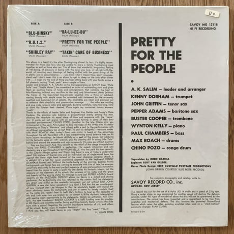 A.K. SALIM - Pretty for The People (SAVOY MG12118)