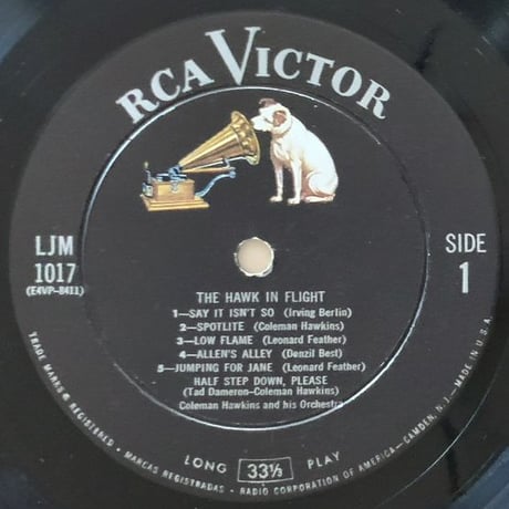 COLEMAN HAWKINS - The Hawk in Flight (RCA VICTOR LJM-1017)
