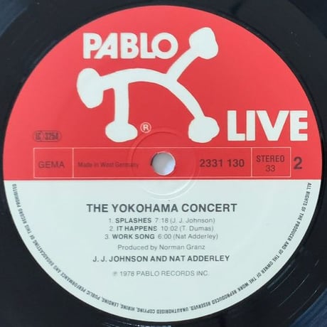 J.J. JOHNSON & NAT ADDERLEY - The Yokohama Concert (PABLO 2620 109)