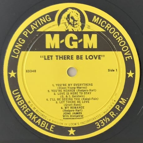 JONI JAMES - Let There Be Love (MGM E33418)