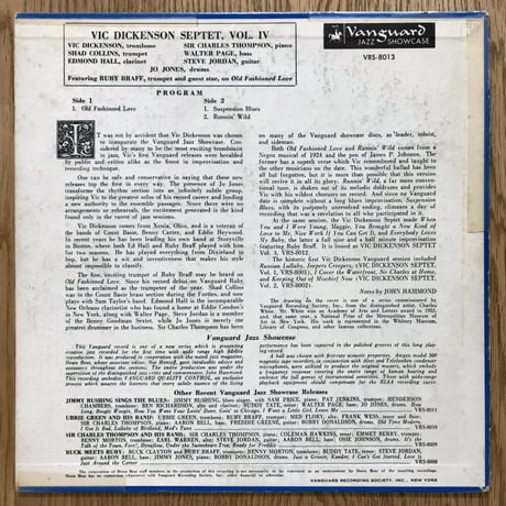 VIC DICKENSON - Vic Dickenson Septet Vol.4 (VANGUARD VRS-8013)