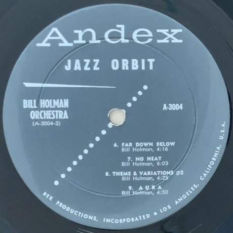 BILL HOLMAN - Jazz Orbit (ANDEX A-3004)