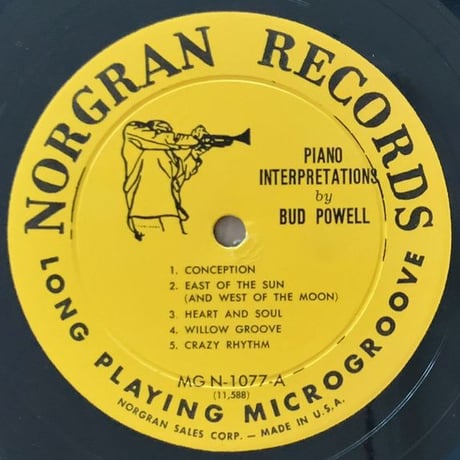 BUD POWELL - Piano Interpretations (NORGRAN MGN-1077)