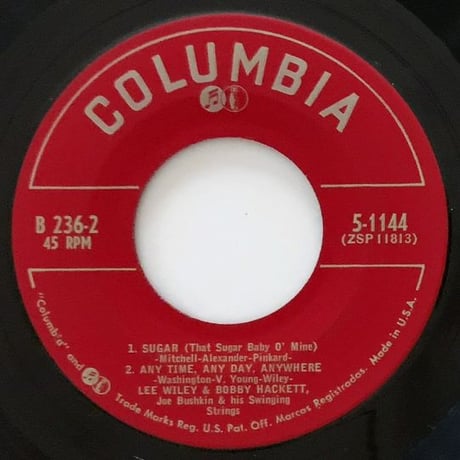 LEE WILEY - Night in Manhattan (COLUMBIA B-236) 7inch EP