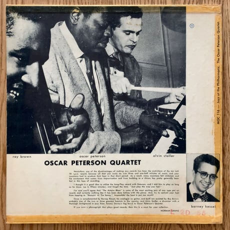 OSCAR PETERSON - Oscar Peterson Quartet (MERCURY MGC-116)