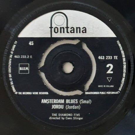 THE DIAMOND FIVE - Poll Winners Jazz (FONTANA 463 233TE) 7inch EP