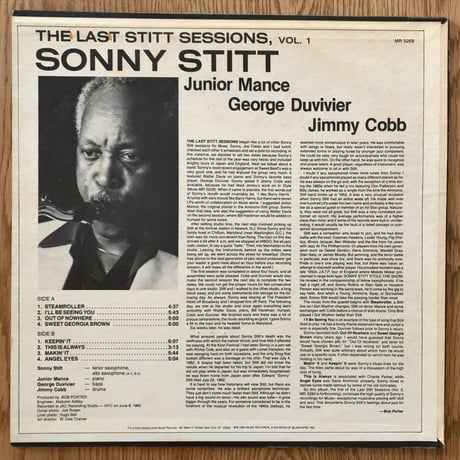 SONNY STITT - The Last Stitt Sessions, Vol.1 (MUSE MR5269)