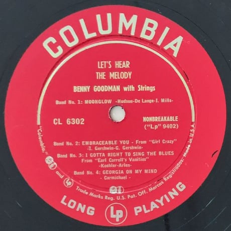 BENNY GOODMAN - Let's Hear The Melody (COLUMBIA CL6302)