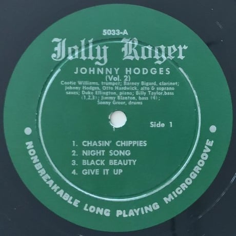 JOHNNY HODGES - Vol.2 (JOLLY ROGER 5033)