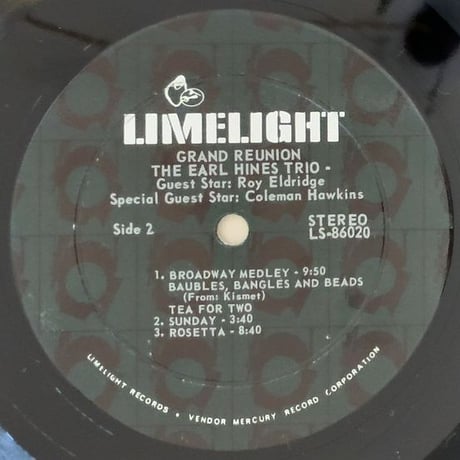 EARL HINES - Grand Reunion Vol.2 (LIMELIGHT LS86028)