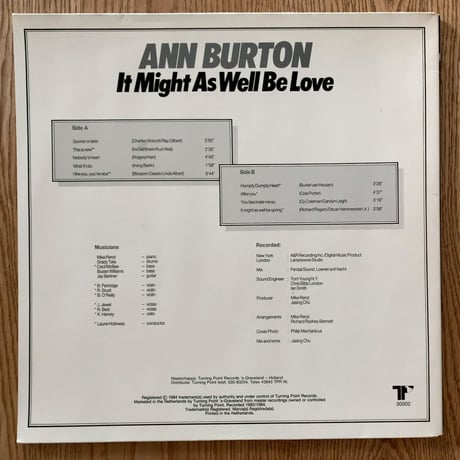 ANN BURTON - It Might as Well be Love (TURNING POINT TP300002)