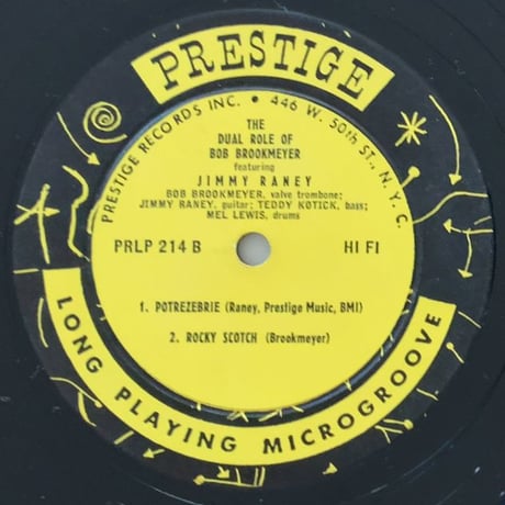 BOB BROOKMEYER - The Duel Role of (PRESTIGE PRLP214)