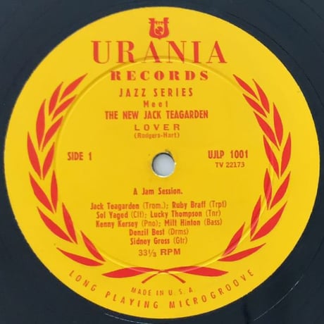 JACK TEAGARDEN - Meet The New Jack Teagarden Vol.1 (URANIA UJLP1001)
