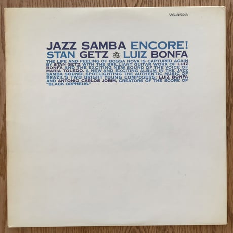 STAN GETZ & LUIZ BONFA - Jazz Samba Encore! (VERVE V6/8523)