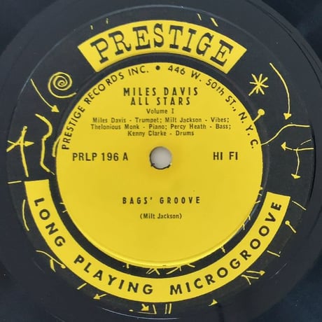 MILES DAVIS - Miles Davis All Stars Vol.1 (PRESTIGE PRLP196)