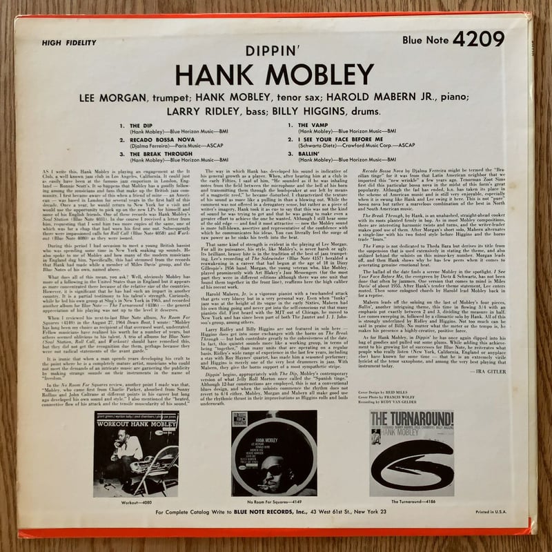 お*の様 Hank Mobley Dippin' bill evans 3枚セッ お*の様 Hank