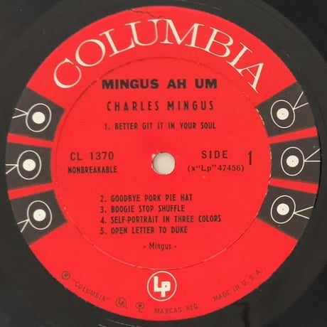CHARLES MINGUS - Mingus Ah Um (COLUMBIA CL1370)