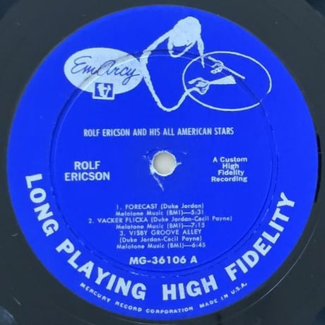 ROLF ERICSON - and His All American Stars (EMARCY MG36106)