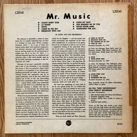 AL COHN - Mr. Music (RCA VICTOR L20141)