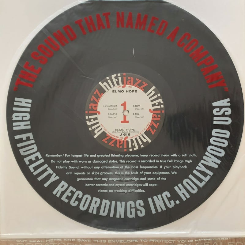 ELMO HOPE - with Frank Butler & Jimmy Bond (HIF