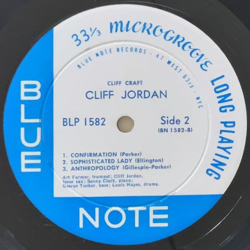 CLIFF JORDAN - Cliff Craft (BLUE NOTE BLP1582)