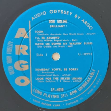 DON GOLDIE - Brilliant! (ARGO LP4010)
