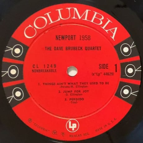 DAVE BRUBECK - Newport 1958 (COLUMBIA CL1249)