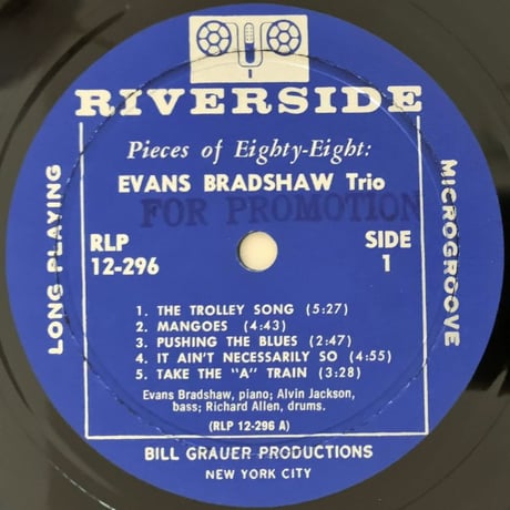 EVANS BRADSHAW - Pieces Of Eighty-Eight (RIVERSIDE RLP12-296)