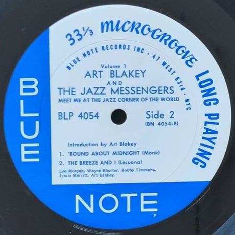 ART BLAKEY - Meet You at The Jazz Corner of The World Vol.1 (BLUE NOTE BLP4054)
