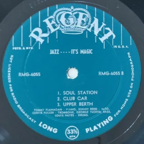 CURTIS FULLER - Jazz… It's Magic! (REGENT RMG6055)