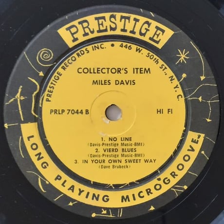MILES DAVIS - Collectors' Items (PRESTIGE PRLP7044)