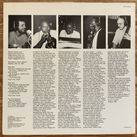 HORACE PARLAN - Glad I Found You (STEEPLE CHASE SCS1194)