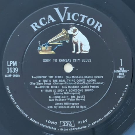 JIMMY WITHERSPOON - Goin' to Kansas City Blues (RCA VICTOR LPM1639)