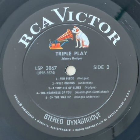 JOHNNY HODGES - Triple Play (RCA VICTOR LSP-3867)