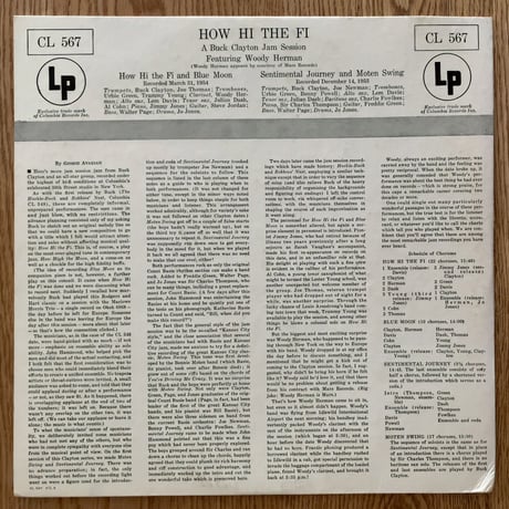 BUCK CLAYTON - How Hi The Fi (COLUMBIA CL567)