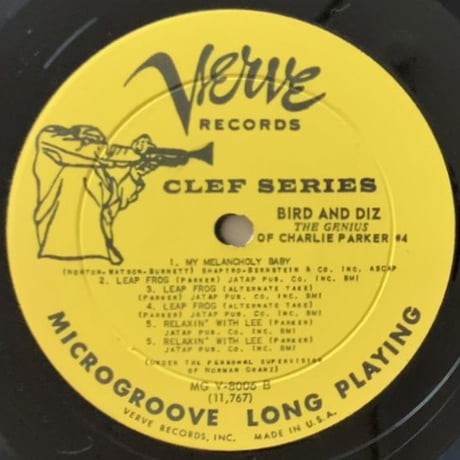 CHARLIE PARKER - Bird & Diz (VERVE MGV-8006)