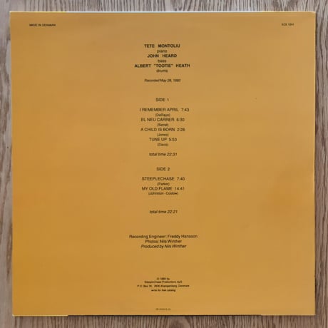 TETE MONTOLIU - Catalonian Night Vol.2 (STEEPLE CHASE SCS1241)