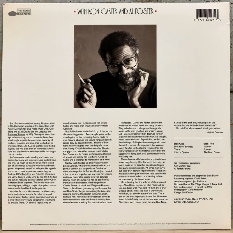 JOE HENDERSON - Live At The Village Vanguard Vo...