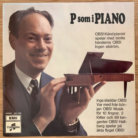BENGT HALLBERG - P som i Piano (EMI/COLUMBIA SSX1038)