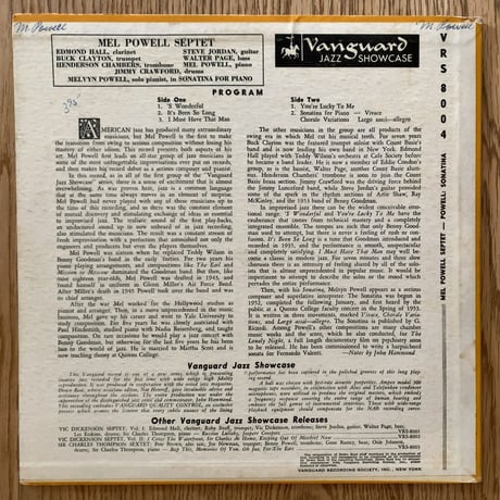 MEL POWELL - Mel Powell Septet (VANGUARD VRS8004)