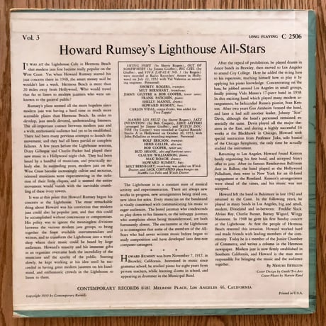 HOWARD RUMSEY - Howard Rumsey's Lighthouse All-Stars (CONTEMPORARY C2506)