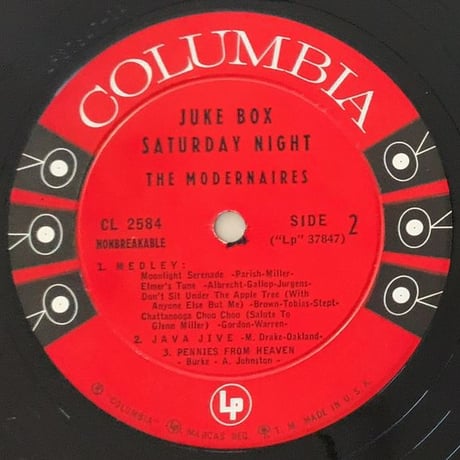 THE MODERNAIRES - Juke Box Saturday Night (COLUMBIA CL2584)