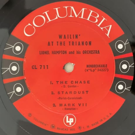 LIONEL HAMPTON - Wailin' At The Trianon (COLUMBIA CL711)