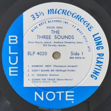 THE THREE SOUNDS - Good Deal (BLUE NOTE BLP4020)