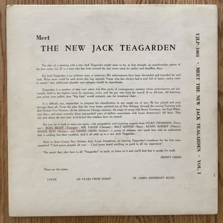 JACK TEAGARDEN - Meet The New Jack Teagarden Vol.1 (URANIA UJLP1001)