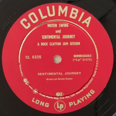 BUCK CLAYTON - Moten Swing and Sentimental Journey (COLUMBIA CL6325)