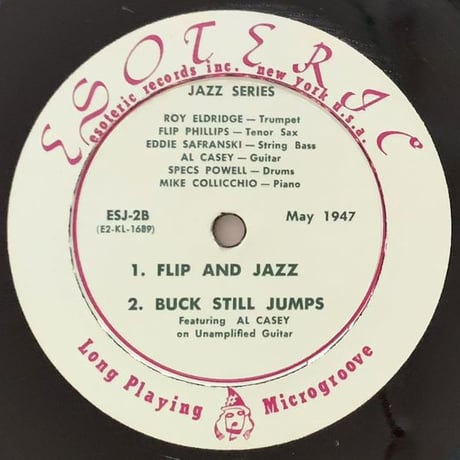 ROY ELDRIDGE, FLIP PHILLIPS - Jazz Off The Air (ESOTERIC ESJ-2)