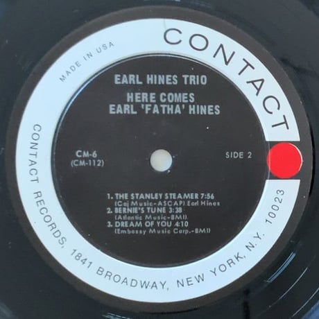 EARL "FATHA" HINES - Here Comes Earl "Fatha" Hines (CONTACT CM-6)