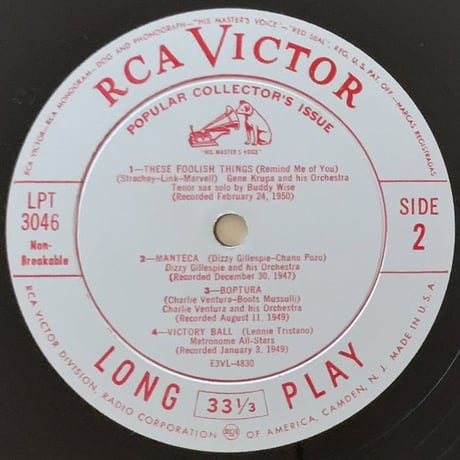 V.A.(Kenny Clarke, Lucky Thompson, Dizzy Gillespie, etc.) - Crazy and Cool (RCA VICTOR LPT3046)